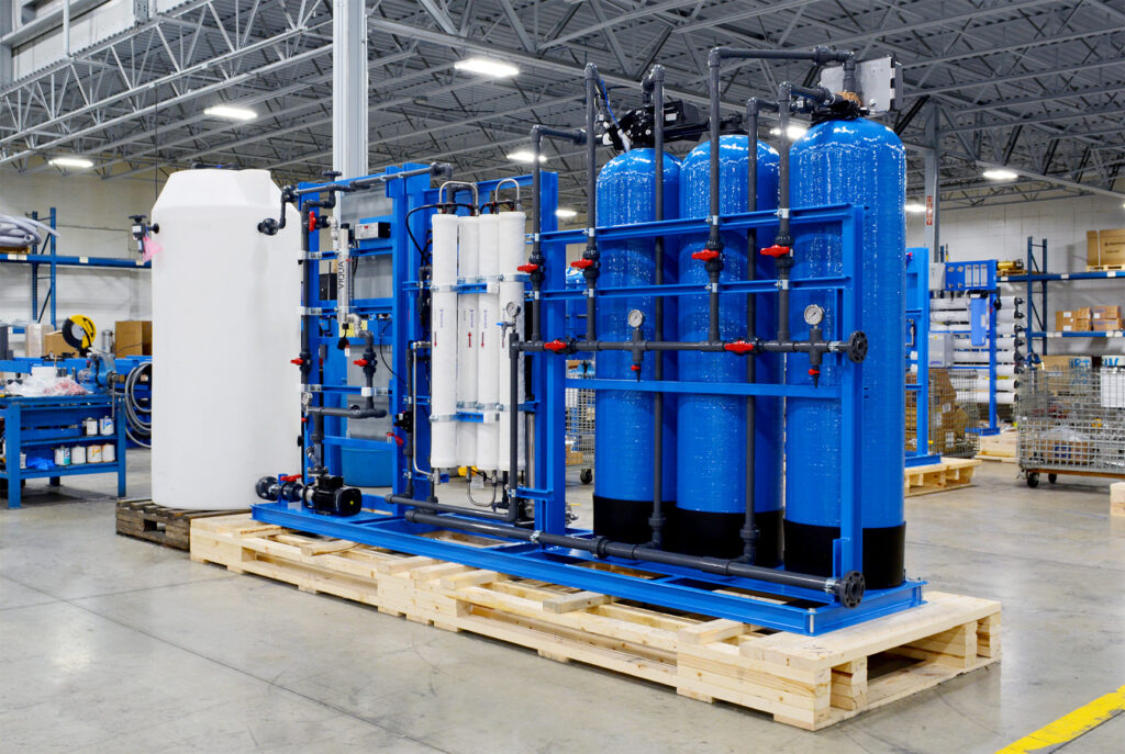 Commercial RO Plant installed for industrial water purification by AERIN